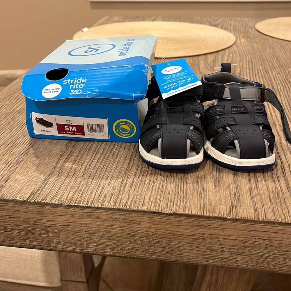 Toddler boy stride rite sandals- brand new never worn